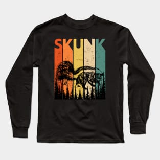 Skunk Retro Style Long Sleeve T-Shirt